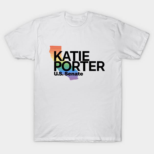 Katie Porter 2024 LGBTQ | Gay Pride US Senate Election T-Shirt by BlueWaveTshirts